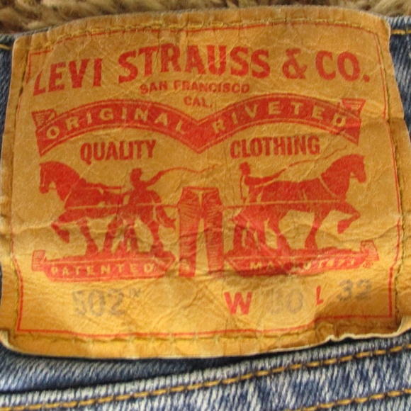 Levi's Jeans Men's 31x30 Medium Wash 502 Taper Fit Flex Denim - Picture 5 of 8